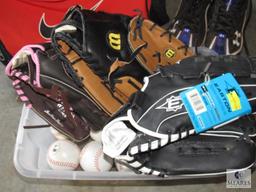 Baseball Gloves and Baseballs