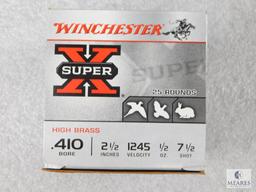 25 Rounds Winchester .410 Bore 2 1/2" 1245 Velocity