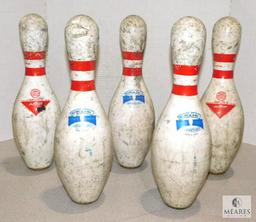 Lot of Five Bowling Pins for Target Use