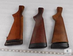 Lot of Three Assorted Remington Wood Long Gun Stocks