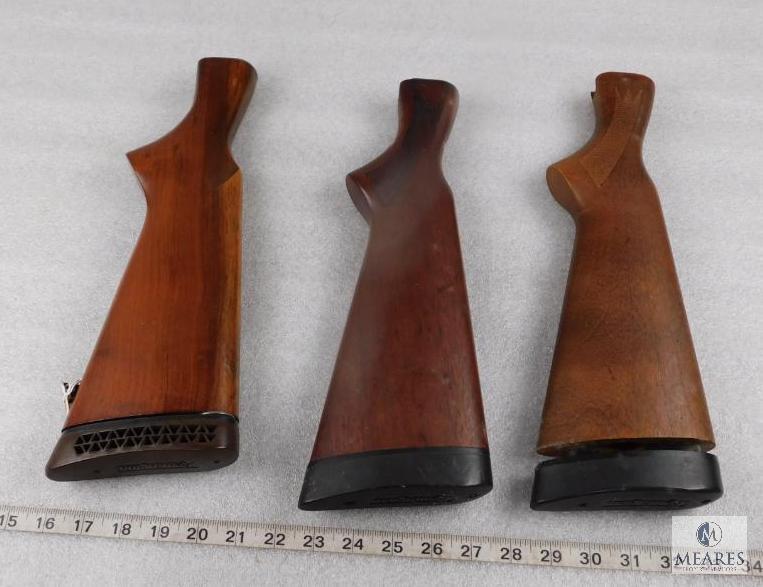 Lot of Three Assorted Remington Wood Long Gun Stocks