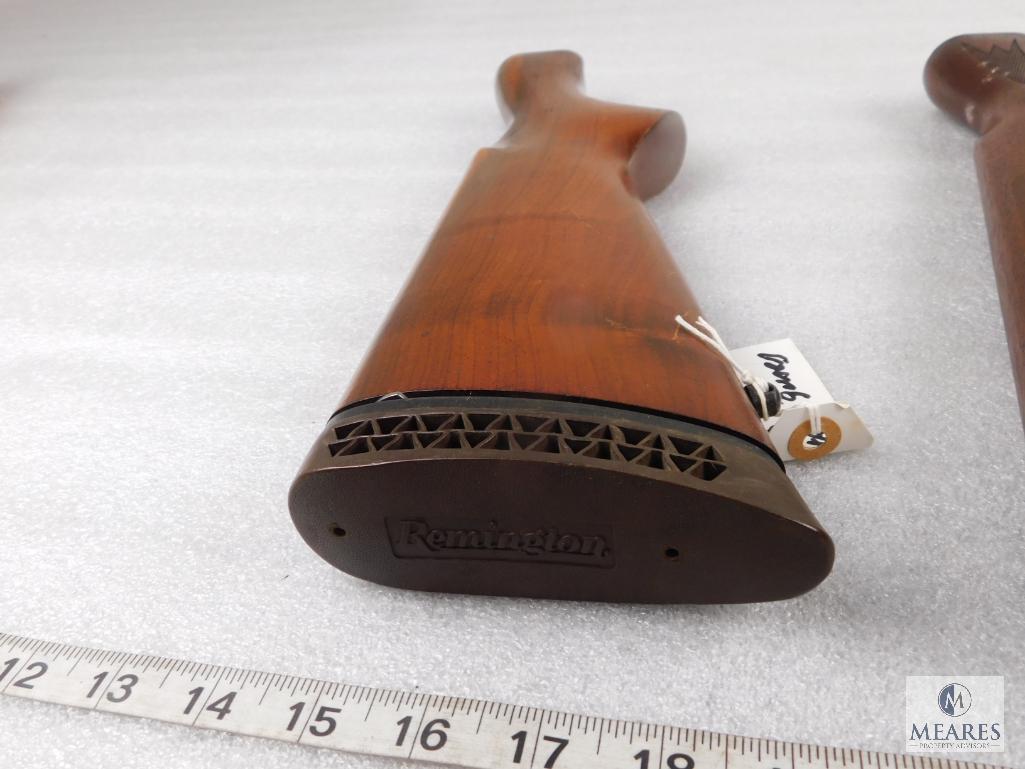 Lot of Three Assorted Remington Wood Long Gun Stocks