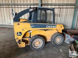 John Deere 317 Skid Steer with Front Bucket