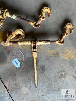 Group of Two Ratchet Chain Binders