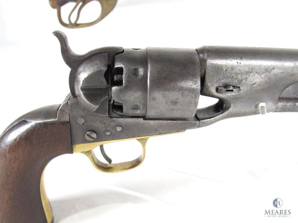 Confederate Soldier's Black Powder Colt Army .44 Cal Revolver and Sword With Scabbard