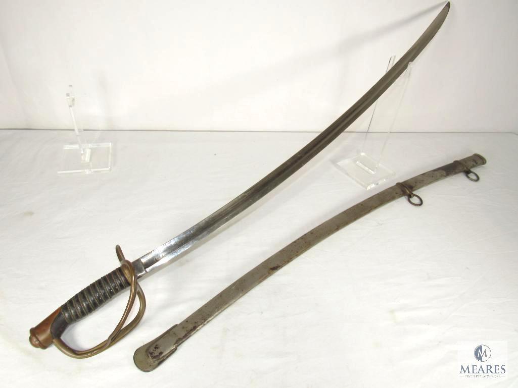 Confederate Soldier's Black Powder Colt Army .44 Cal Revolver and Sword With Scabbard