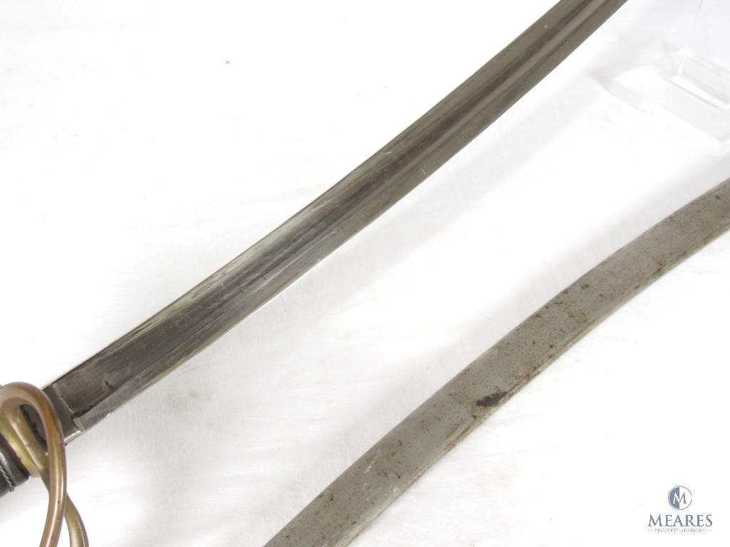 Confederate Soldier's Black Powder Colt Army .44 Cal Revolver and Sword With Scabbard
