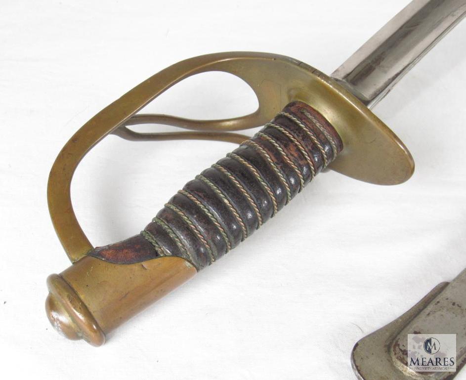 Confederate Soldier's Black Powder Colt Army .44 Cal Revolver and Sword With Scabbard