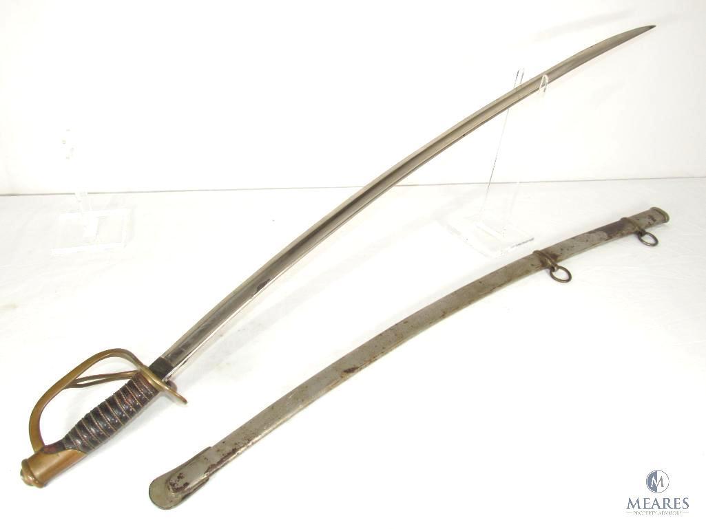 Confederate Soldier's Black Powder Colt Army .44 Cal Revolver and Sword With Scabbard