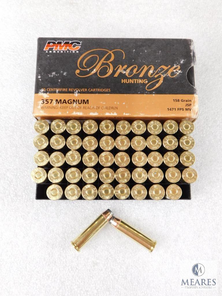 PMC 50 Rounds 357 Magnum Ammo 158 Grain Jacketed Soft Point