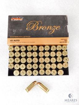 PMC 50 Rounds .45 acp Ammo 230 Grain FMJ