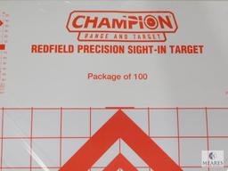 Champion Redfield Sight in Rifle Targets 100 Pack