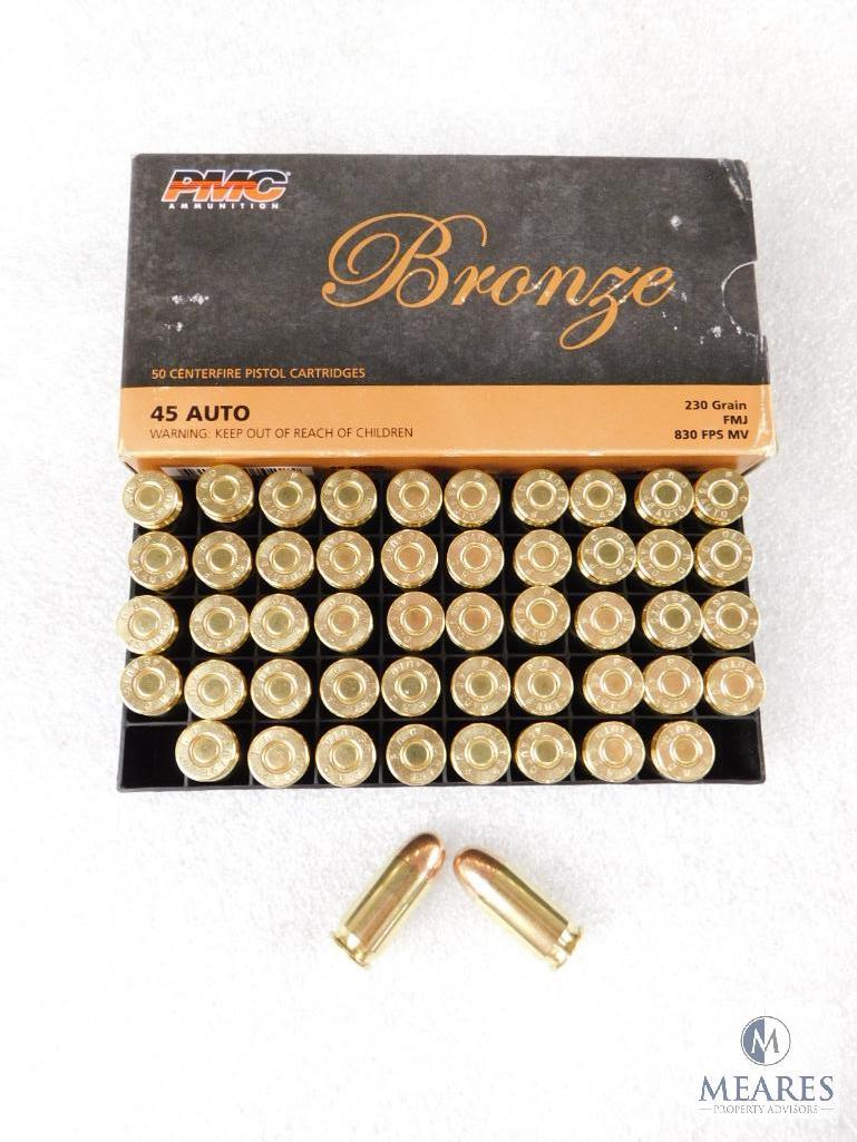 PMC 50 Rounds 45 acp Ammo 230 Grain FMJ