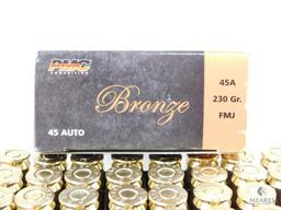 PMC 50 Rounds 45 acp Ammo 230 Grain FMJ