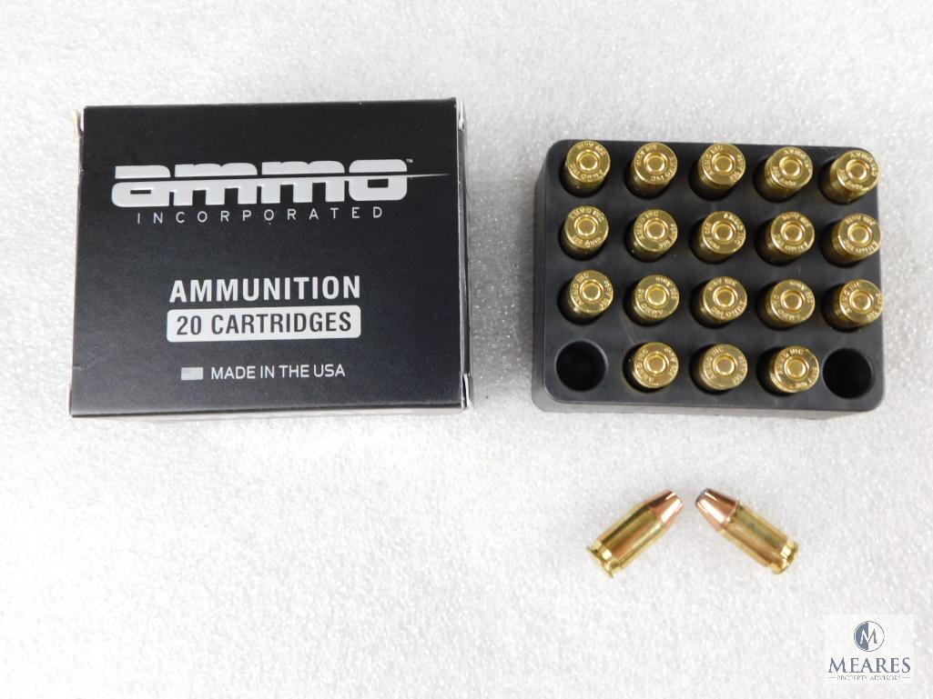 Ammo Inc. 20 Rounds 380 acp Ammo 90 Grain Jacketed Hollow Point