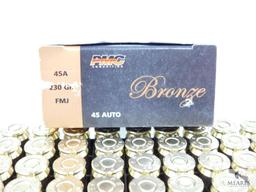 PMC 50 Rounds 45 acp Ammo 230 Grain FMJ