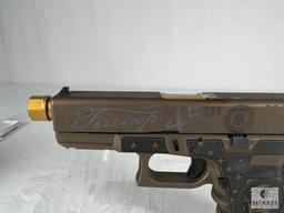 Glock G19 Gen3 Trump Edition Austria Handgun 9mm Luger with Zaffari Threaded Barrel