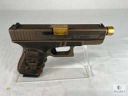 Glock G19 Gen3 Trump Edition Austria Handgun 9mm Luger with Zaffari Threaded Barrel