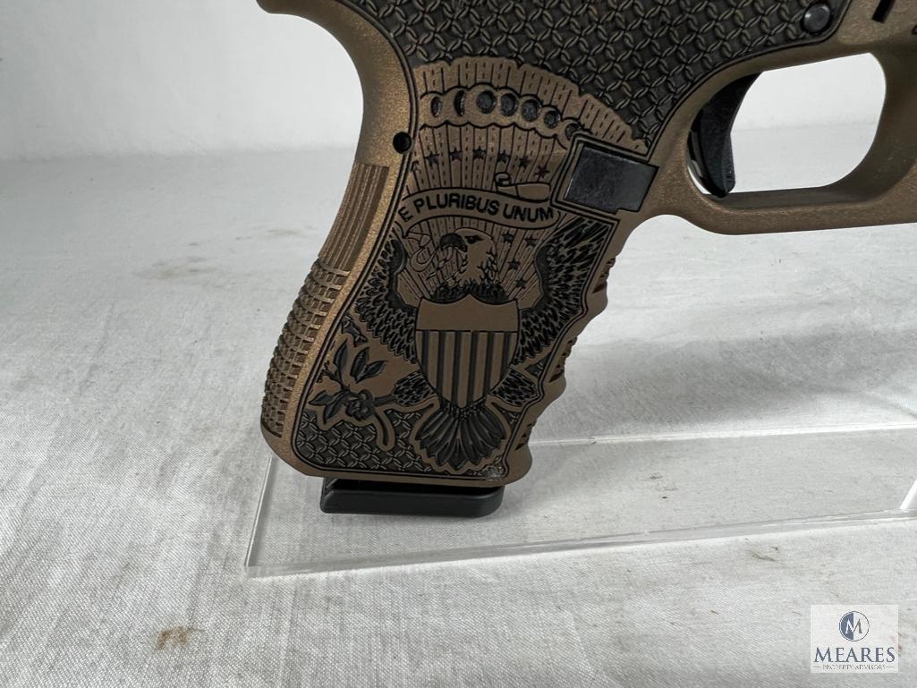 Glock G19 Gen3 Trump Edition Austria Handgun 9mm Luger with Zaffari Threaded Barrel