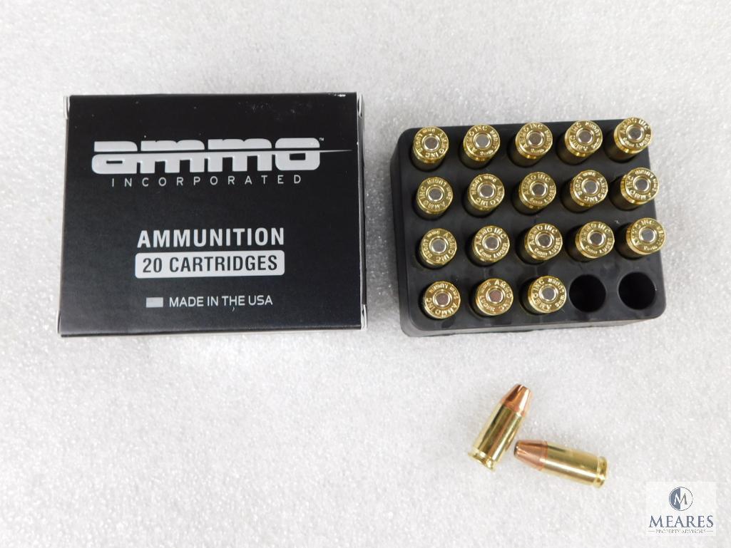 Ammo Inc 20 Rounds 9mm Ammo 124 Grain Jacketed Hollow Point