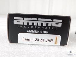 Ammo Inc 20 Rounds 9mm Ammo 124 Grain Jacketed Hollow Point