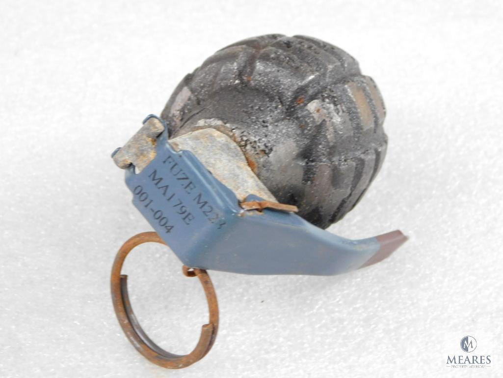 Inert De-milled Pineapple Type Hand Grenade
