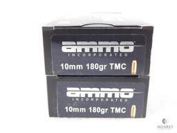 100 Rounds Ammo Inc 10mm 180 Grain TMC Ammo