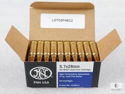 50 Rounds FN 5.7x28mm 27 Grain Ammo