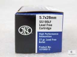 50 Rounds FN 5.7x28mm 27 Grain Ammo