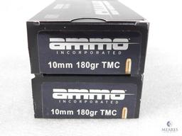 100 Rounds Ammo Inc 10mm 180 Grain TMC Ammo