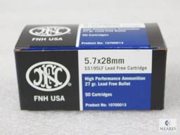 50 Rounds FN 5.7x28mm 27 Grain Ammo