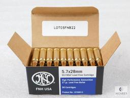 50 Rounds FN 5.7x28mm 27 Grain Ammo