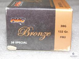 50 Rounds PMC .38 Special Ammo. 132 Grain FMJ