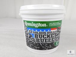1400 Rounds Remington Bucket of Bullets .22 Long Rifle Ammo. 36 Grain Copper Plated Hollow Point