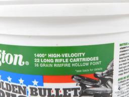 1400 Rounds Remington Bucket of Bullets .22 Long Rifle Ammo. 36 Grain Copper Plated Hollow Point
