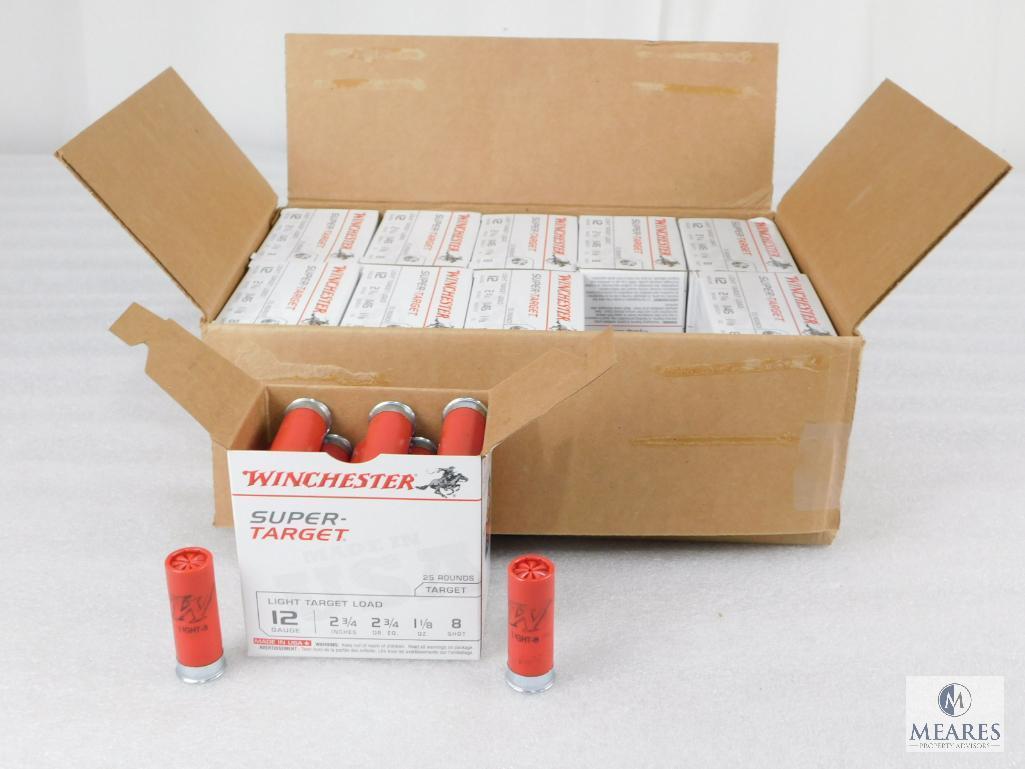250 Rounds Winchester .12 Gauge Shotgun Shells. 2 3/4" #8