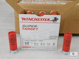 250 Rounds Winchester .12 Gauge Shotgun Shells. 2 3/4" #8
