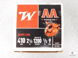 25 Rounds Winchester .410 Gauge Shotgun Shells. 2 1/2" #9 Shot AA Target