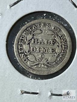 1856-O Half Dime, VG
