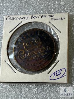 Vintage Token, Cascarets-Best for the Bowels