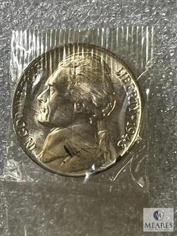 1943-P Silver Jefferson Nickel, MS 65, Decent Steps