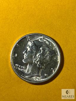 1941 Mercury Dime, MS 65, FSB
