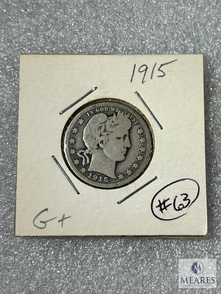 1915 Barber Quarter, G+