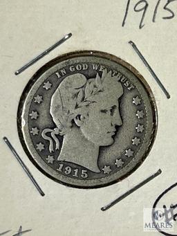 1915 Barber Quarter, G+