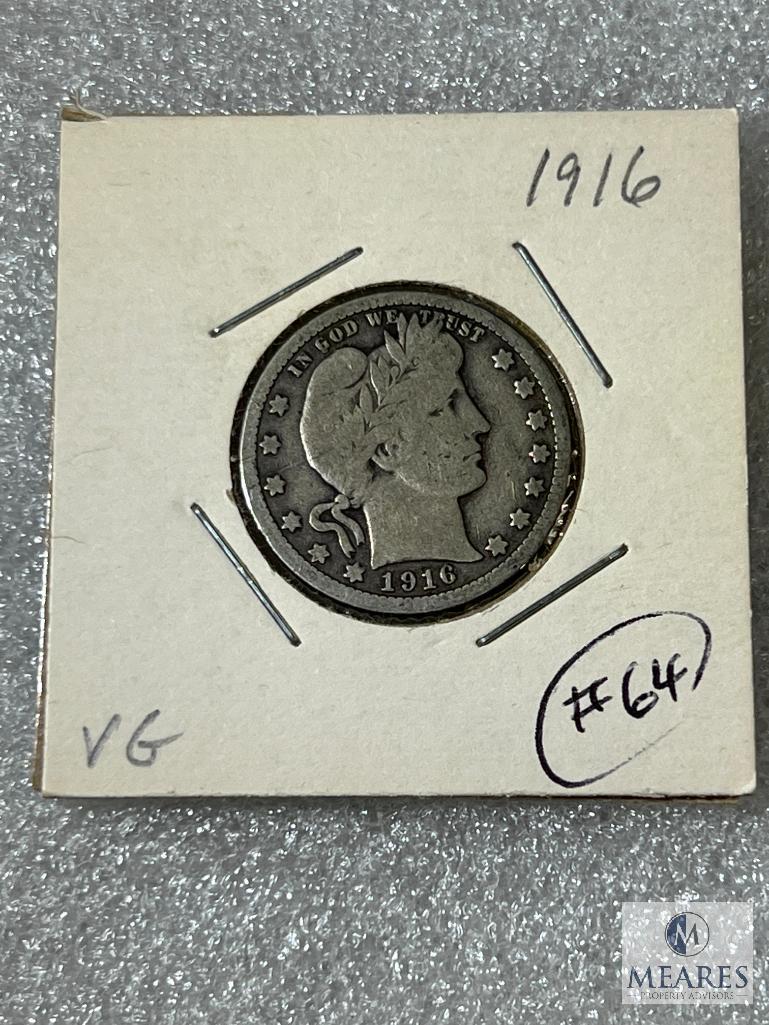 1916 Barber Quarter, VG