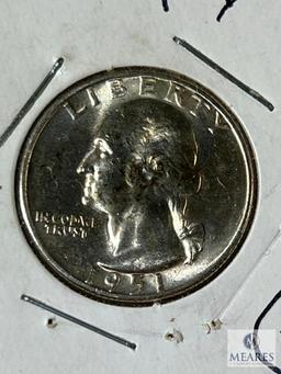 1951-D Washington Quarter, MS 60