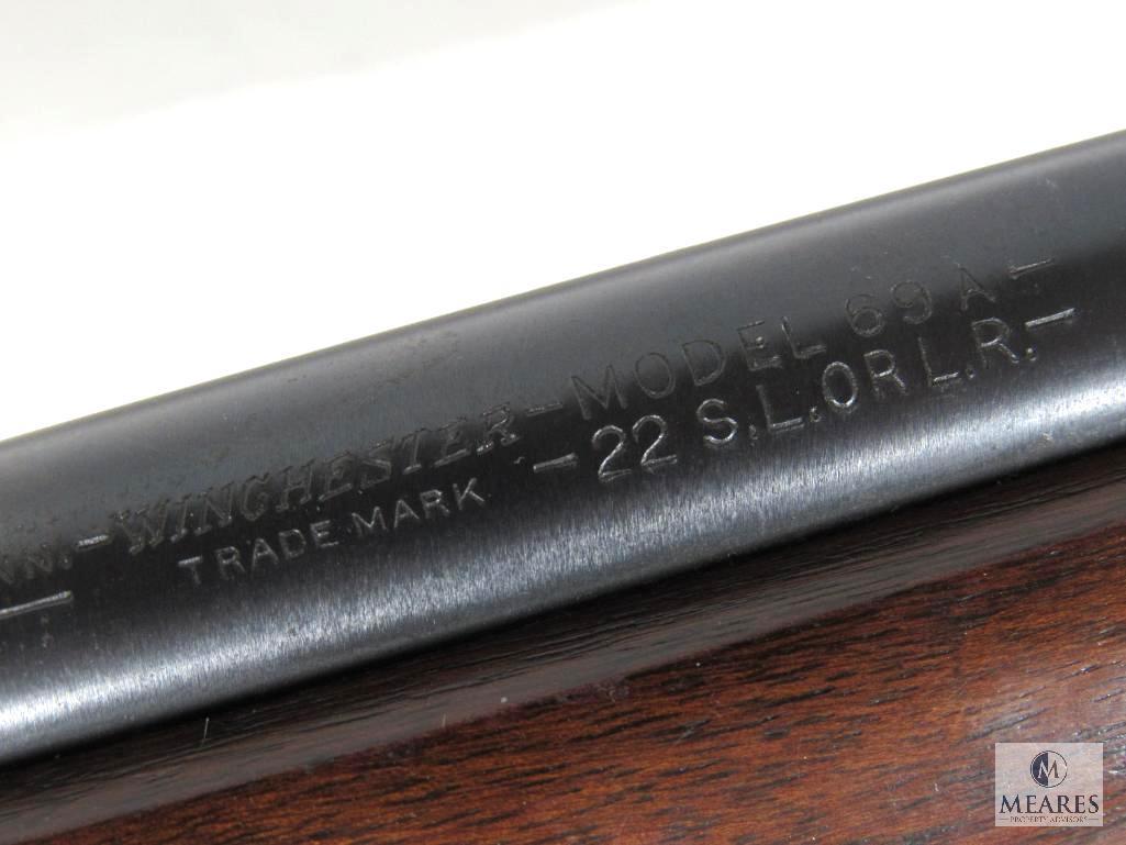 Winchester Model 69A .22LR Bolt Action Rifle 25" Barrel