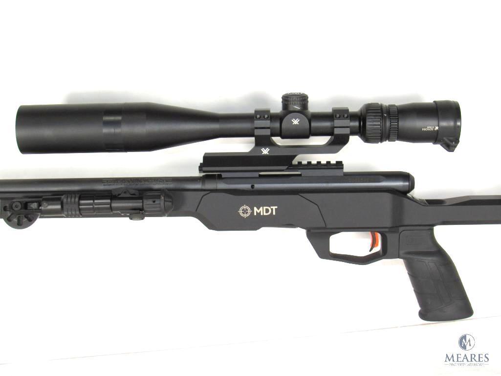 Savage B17 MDT .17 HMR Bolt Action Rifle With Vortex Scope and Loaded With Accessories