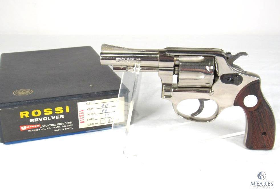 Rossi Model 20 Nickel Plated .32 S&W Long, Double Action Revolver (03669)