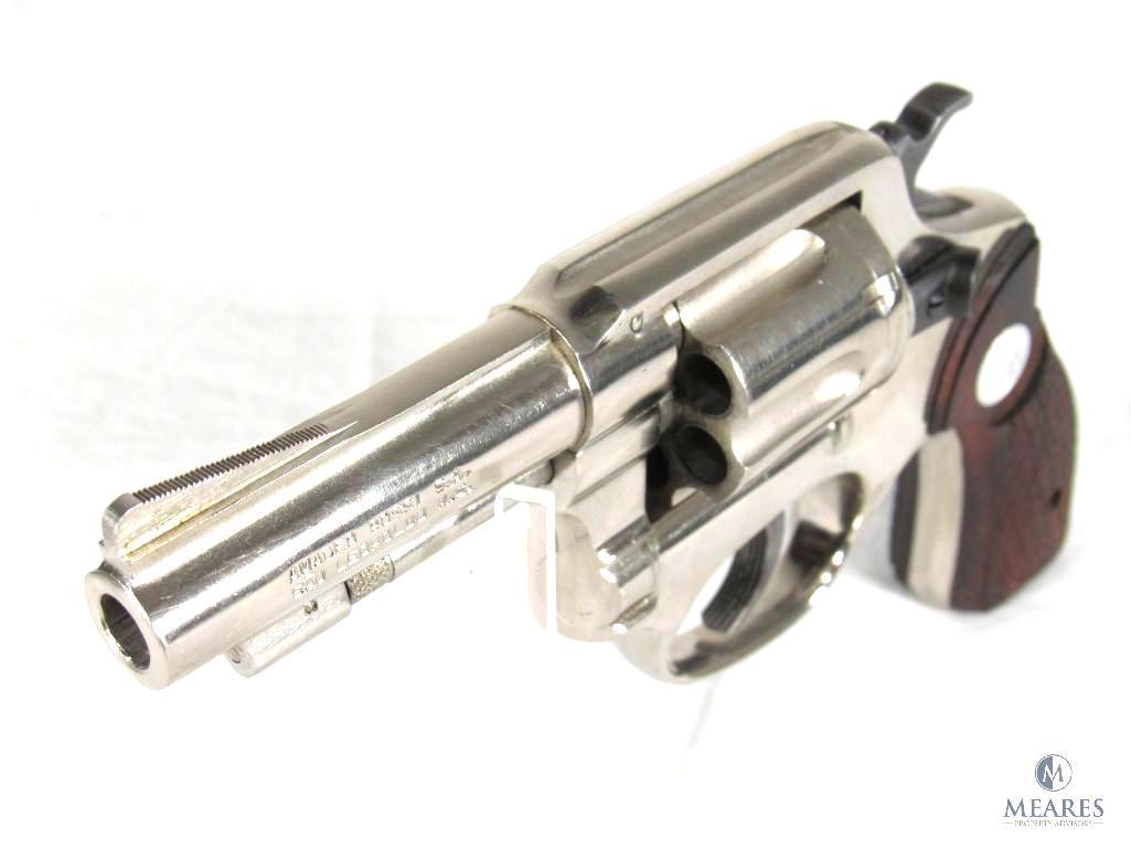Rossi Model 20 Nickel Plated .32 S&W Long, Double Action Revolver (03669)